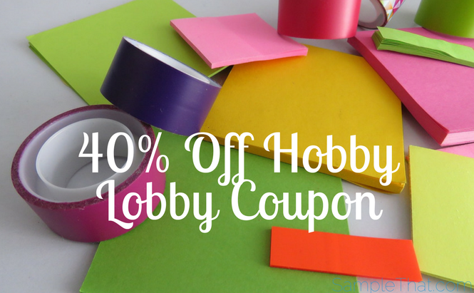 40% Off Hobby Lobby Coupon